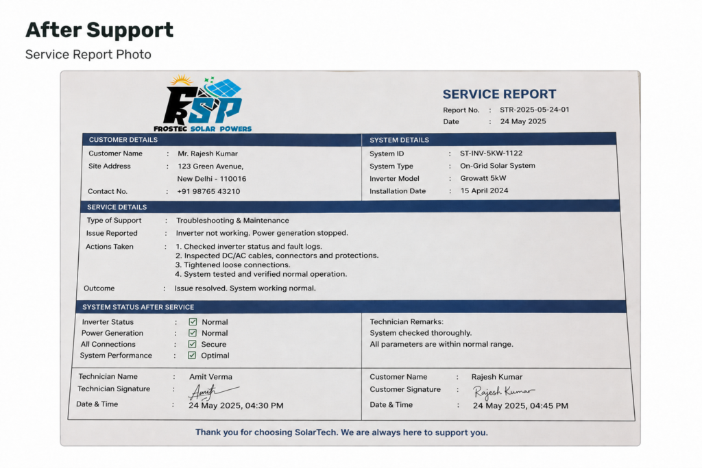 service report