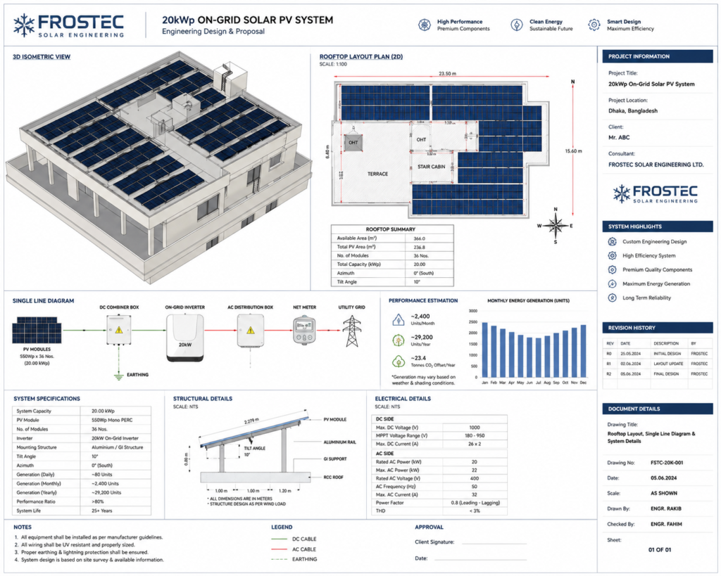 engineered solar quotation document