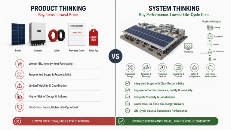 Product Thinking vs System Thinking in Solar Procurement