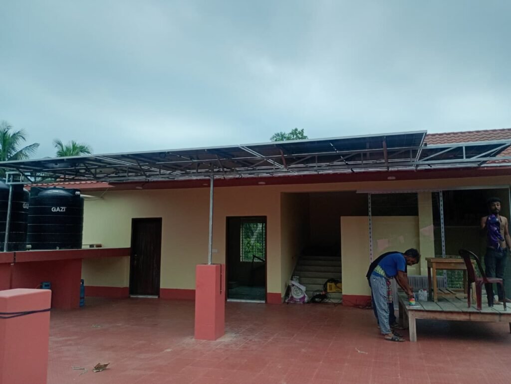 rooftop installation work